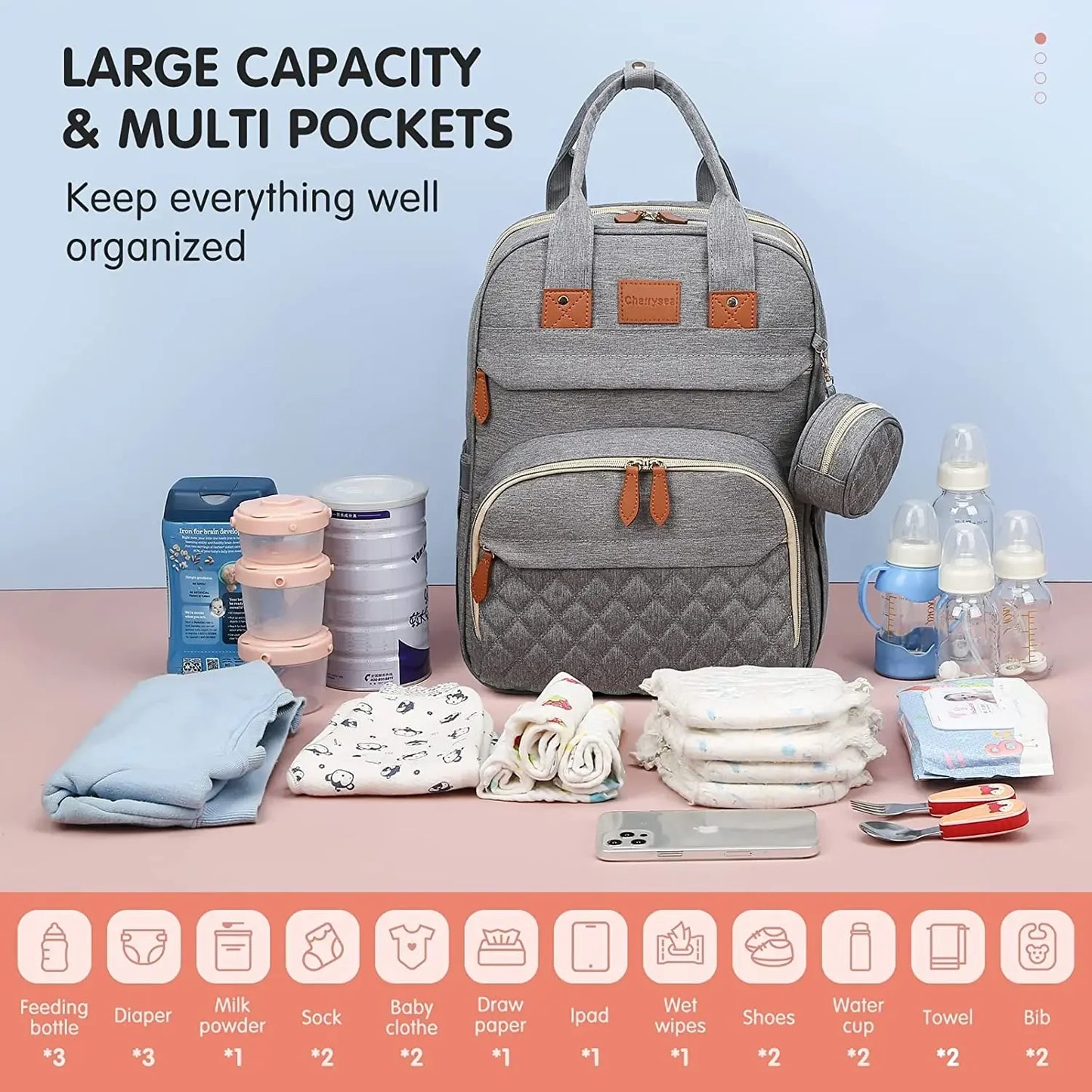 NestPack™ 3-in-1 Diaper Backpack with Built-in Baby Crib