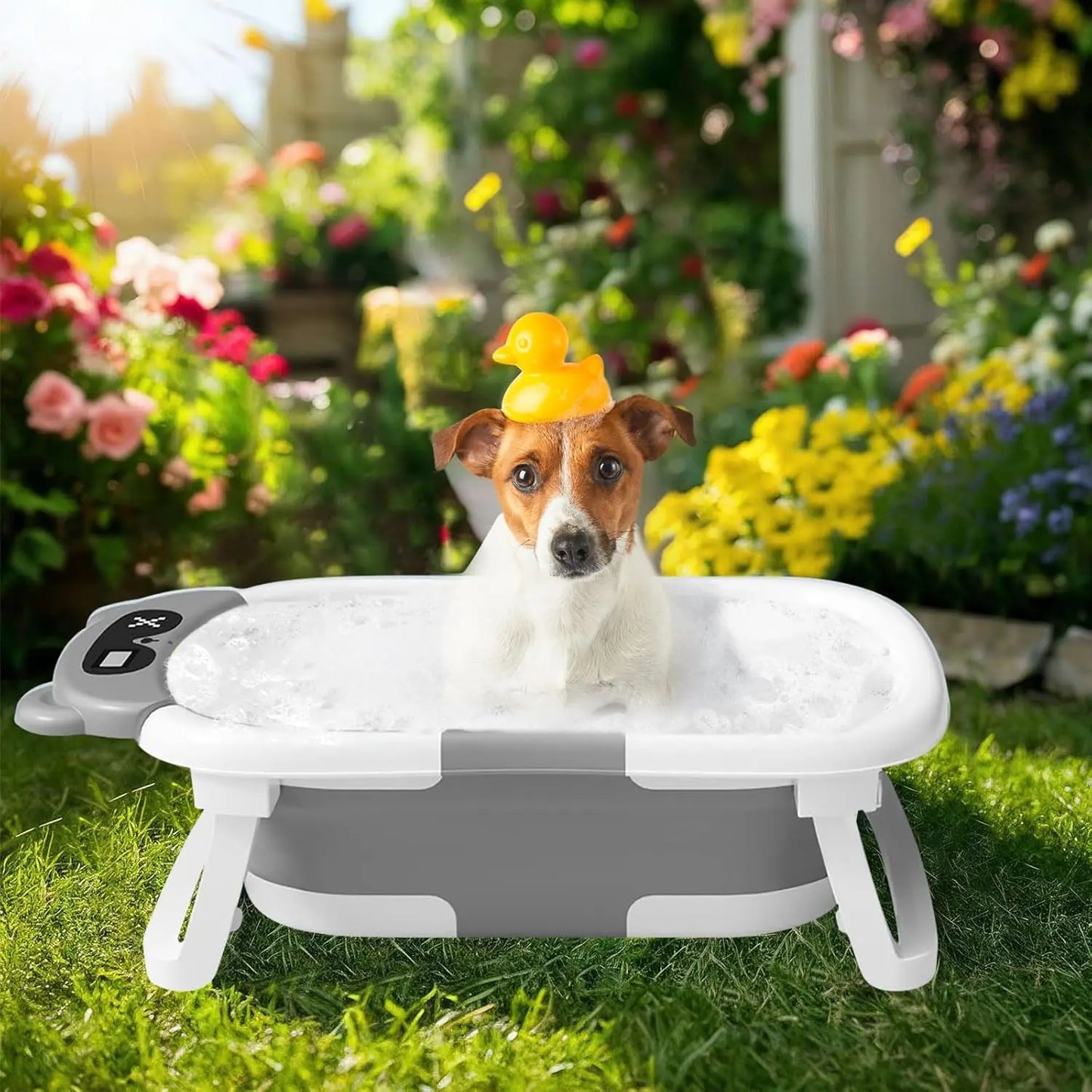 🛁 AquaNest™ Foldable Baby Bathtub Set