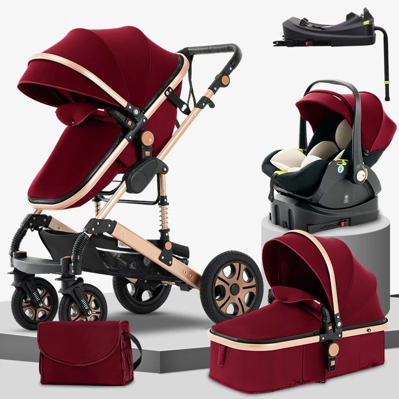 CruiseMate™ 3-in-1 Baby Travel System – Stroller, Car Seat & Bassinet Combo