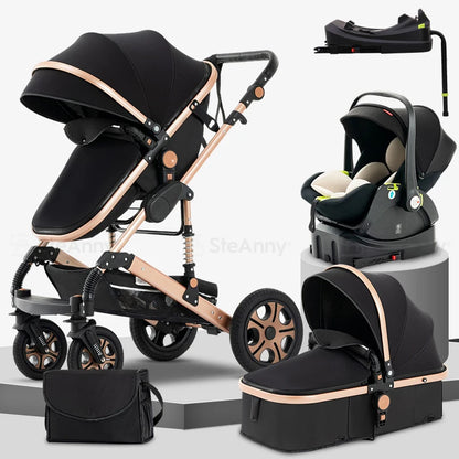 CruiseMate™ 3-in-1 Baby Travel System – Stroller, Car Seat & Bassinet Combo