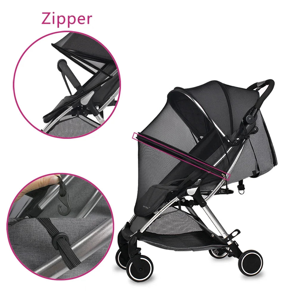 BreezyGuard™ Zippered Stroller & Car Seat Bug Net
