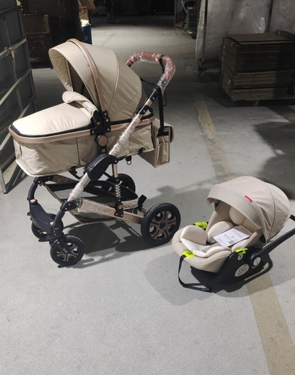 CruiseMate™ 3-in-1 Baby Travel System – Stroller, Car Seat & Bassinet Combo