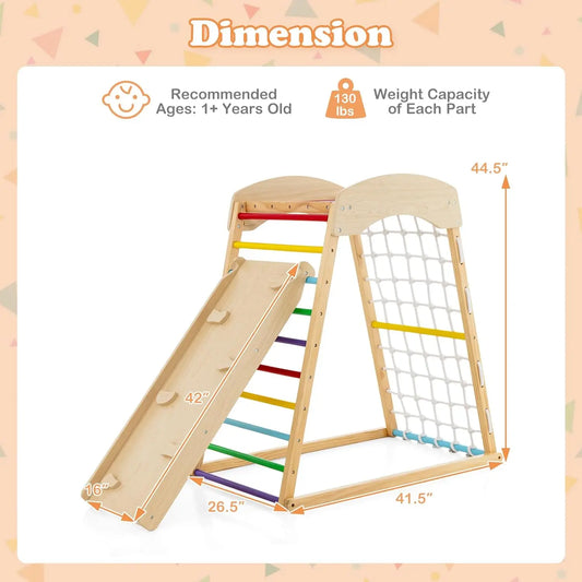 6-in-1 Montessori Indoor Jungle Gym