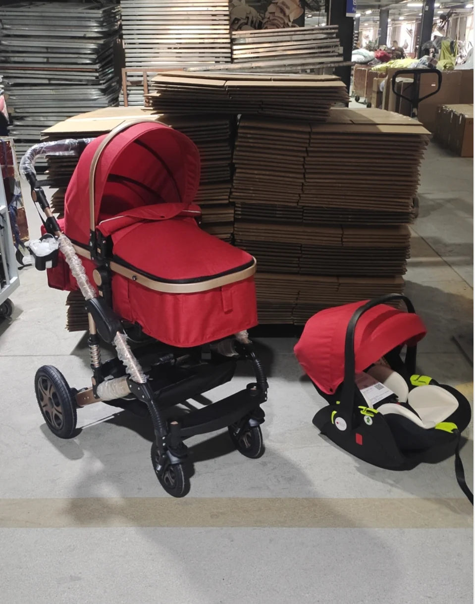CruiseMate™ 3-in-1 Baby Travel System – Stroller, Car Seat & Bassinet Combo