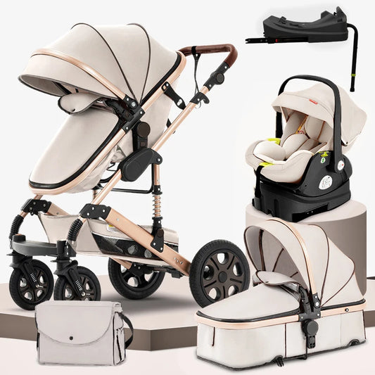 CruiseMate™ 3-in-1 Baby Travel System – Stroller, Car Seat & Bassinet Combo