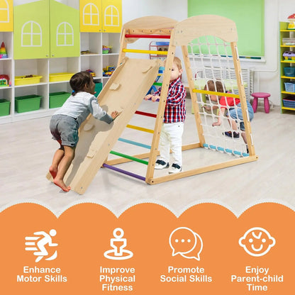 6-in-1 Montessori Indoor Jungle Gym