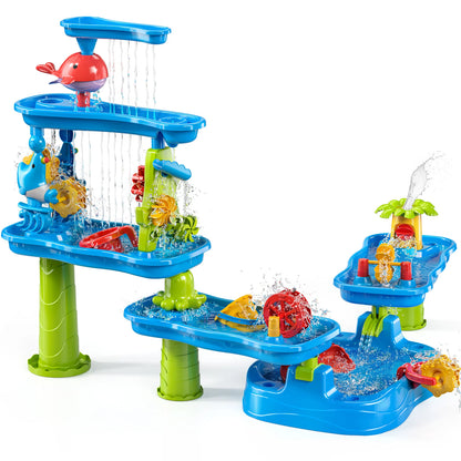SplashStack™ 5-Layer Sand & Water Adventure Table for Kids