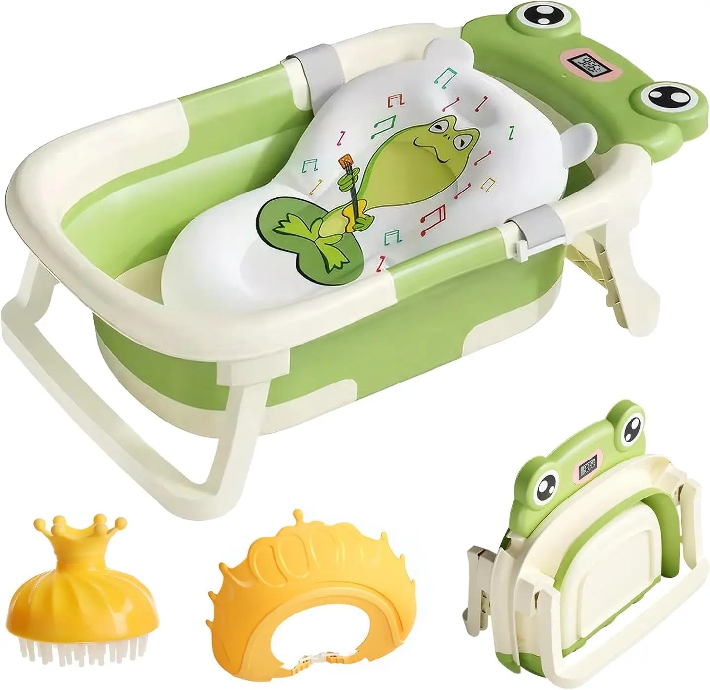 🛁 AquaNest™ Foldable Baby Bathtub Set