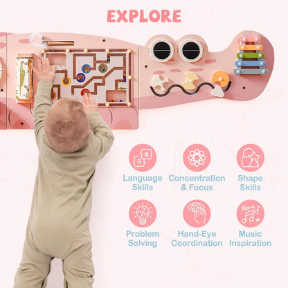 Montessori Crocodile Busy Board