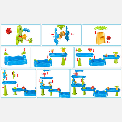 SplashStack™ 5-Layer Sand & Water Adventure Table for Kids