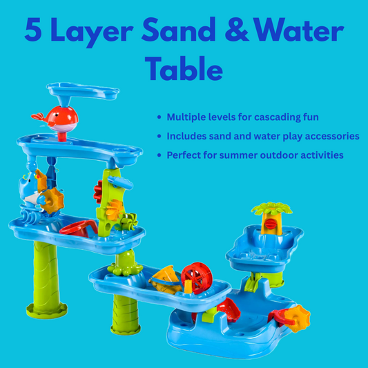 SplashStack™ 5-Layer Sand & Water Adventure Table for Kids